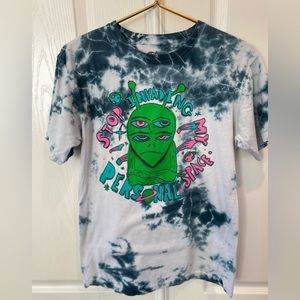 Alien Tie Dye Stop Invading My Personal Space Unisex Tee Small